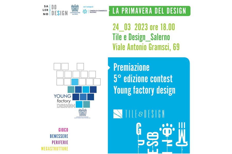 Young Factory Design, domani la cerimonia di premiazione della quinta edizione del contest