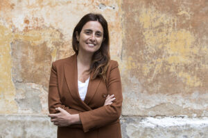 Portrait of Letizia Magaldi Andreoli on Friday, May 14, 2021, downtown Rome. Photographer: Giulio Napolitano / Bloomberg