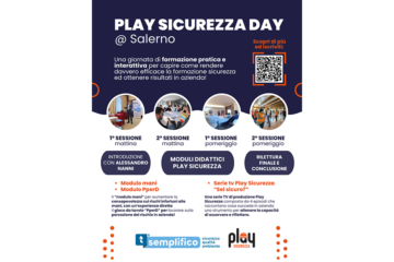 Play Sicurezza Day arriva a Salerno: il primo evento nel Sud Italia dedicato alla formazione esperienziale sulla Sicurezza